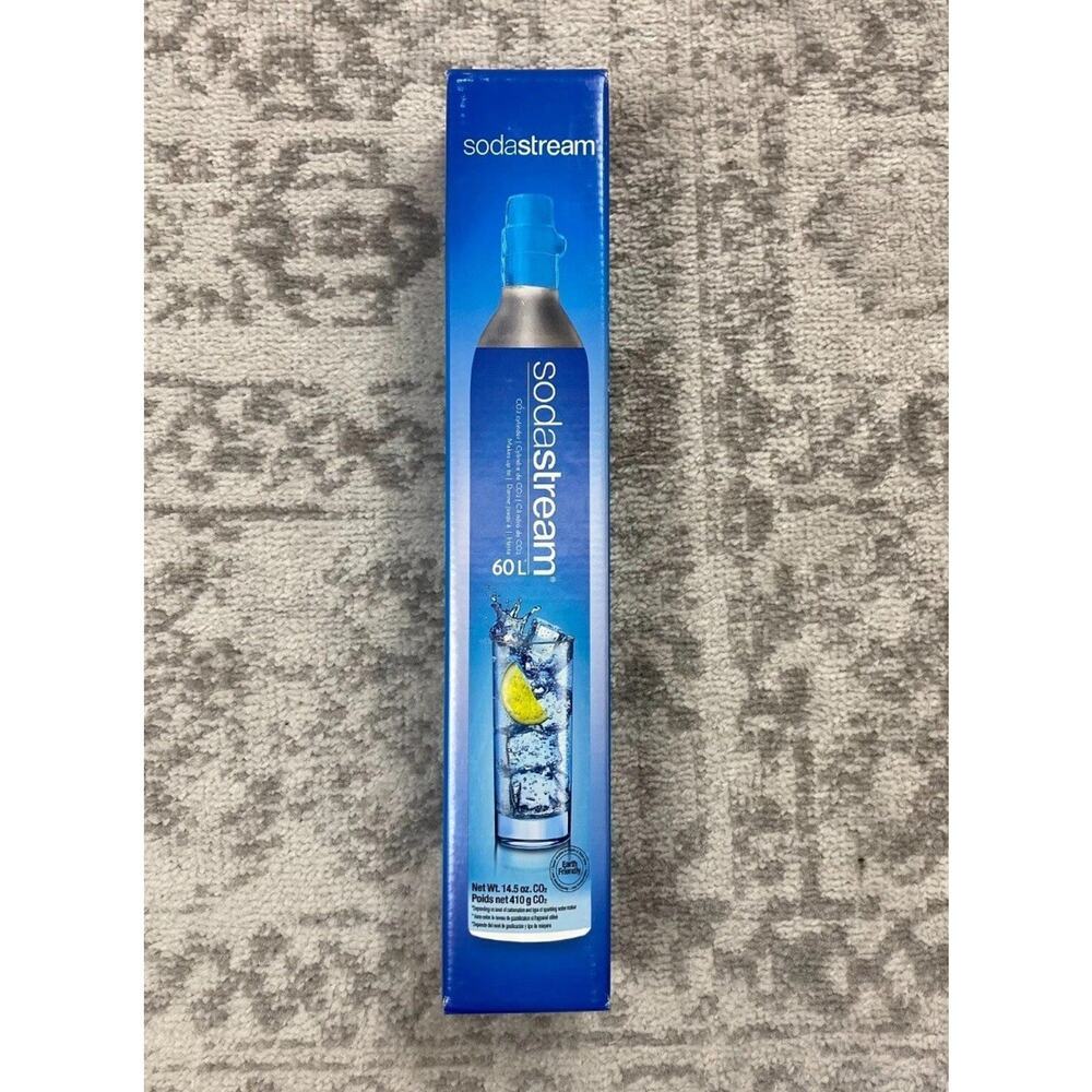 NEW SodaStream 60L CO2 14.5 OZ Cylinder Canister Blue